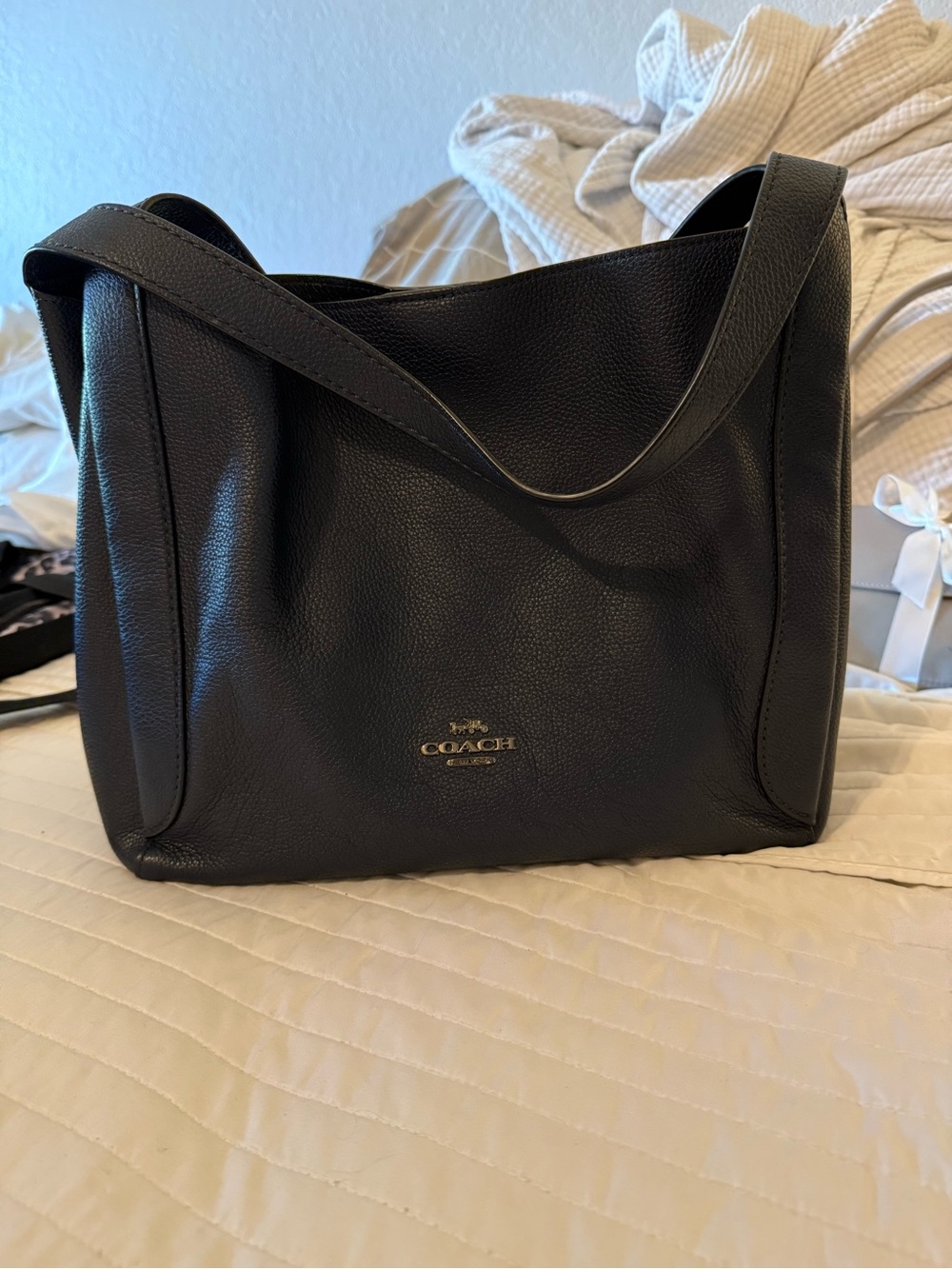 Coach Hadley Hobo Bag in Blue Leather